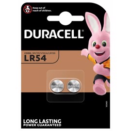 LR54 Duracell 1,5V Alkaline batterier (2 stk)